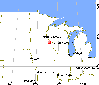 St. Charles, Minnesota map