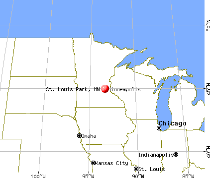 St. Louis Park, Minnesota map