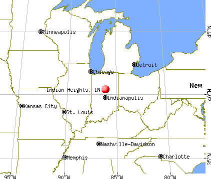 Indian Heights, Indiana map