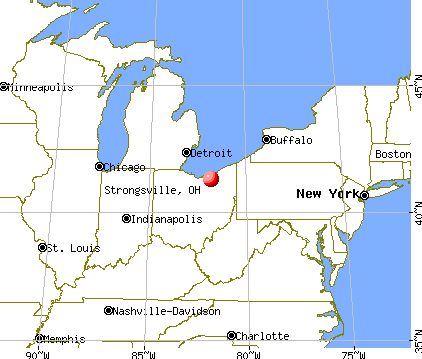 Strongsville, Ohio map