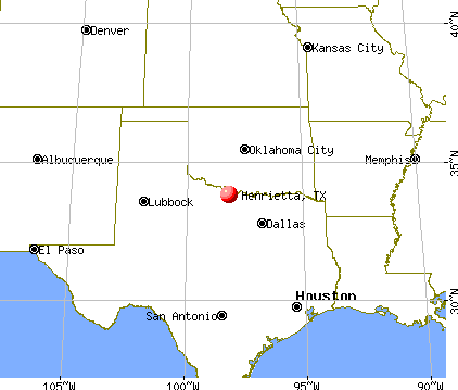 Henrietta, Texas map