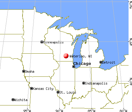 Waterloo, Wisconsin map