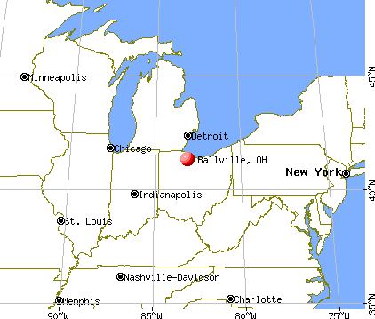Ballville, Ohio map