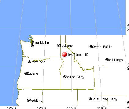 Orofino, Idaho map