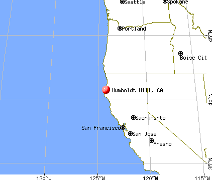 Humboldt Hill, California map