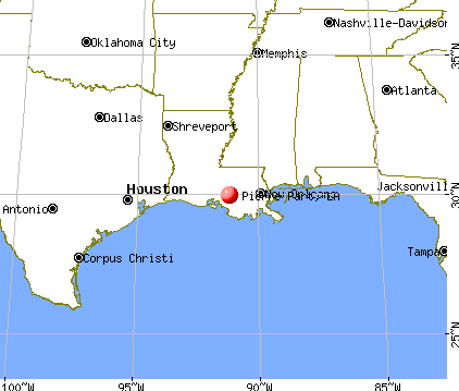 Pierre Part, Louisiana map