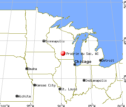 Prairie du Sac, Wisconsin map