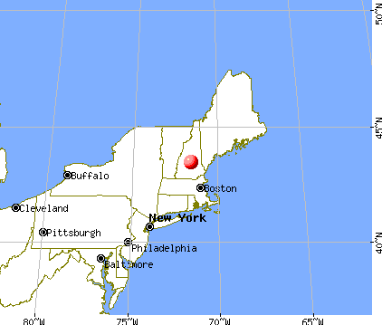 Tilton-Northfield, New Hampshire map