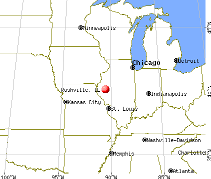 Rushville, Illinois map