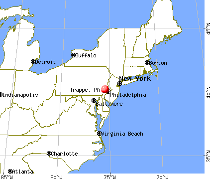 Trappe, Pennsylvania map