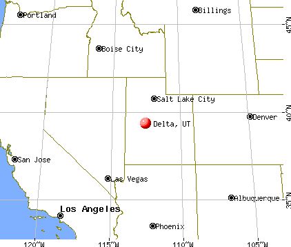 Delta, Utah map