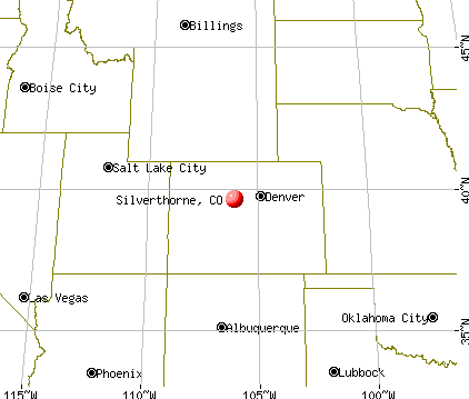 Silverthorne, Colorado map