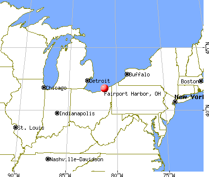 Fairport Harbor, Ohio map