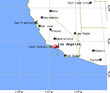 Casa Conejo, California map