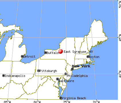 East Syracuse, New York map