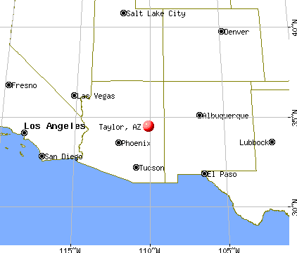 Taylor, Arizona map