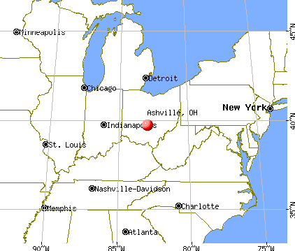 Ashville, Ohio map