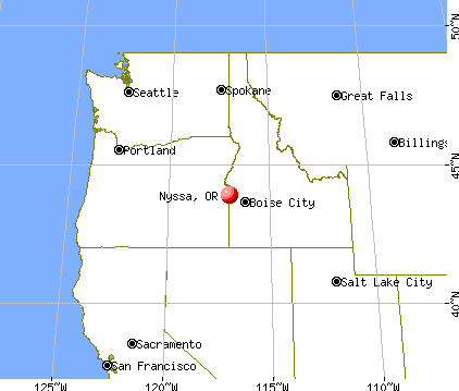 Nyssa, Oregon map