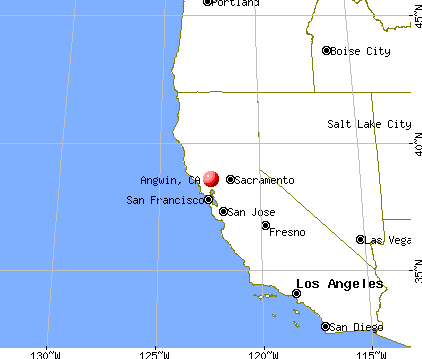 Angwin, California map