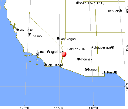 Parker, Arizona map