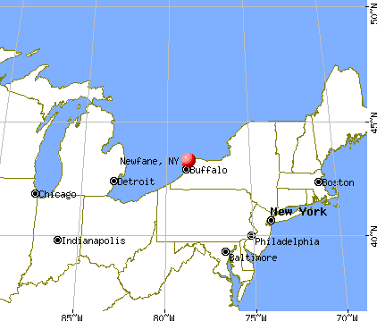 Newfane, New York map