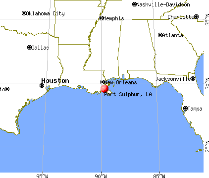 Port Sulphur, Louisiana map