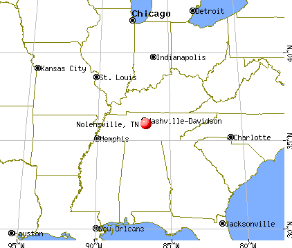 Nolensville, Tennessee map
