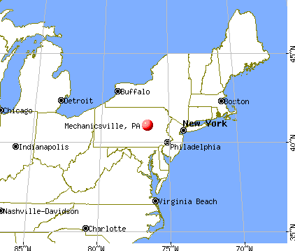 Mechanicsville, Pennsylvania map