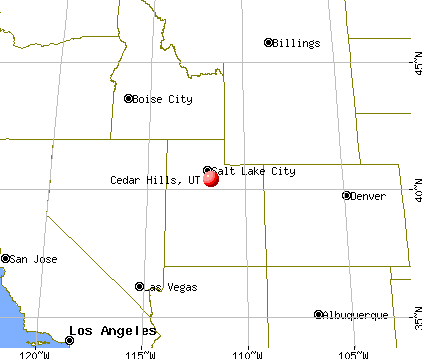 Cedar Hills, Utah map