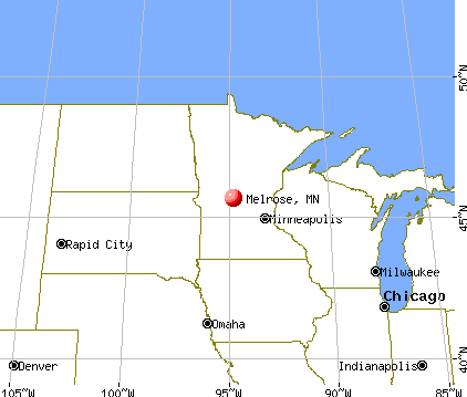 Melrose, Minnesota map