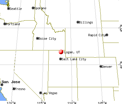 Logan, Utah map