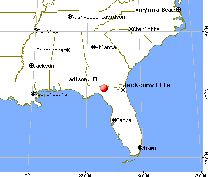 Madison, Florida map