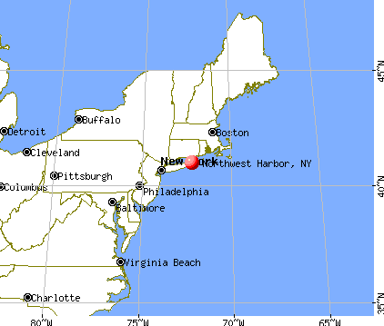 Northwest Harbor, New York map