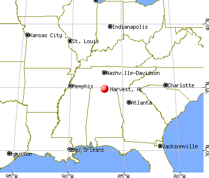 Harvest, Alabama map