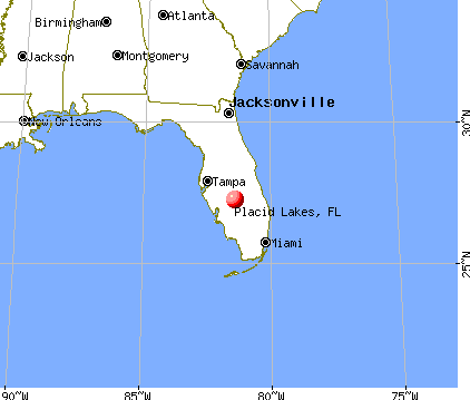 Placid Lakes, Florida map