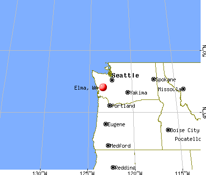 Elma, Washington map
