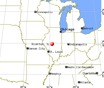 Riverton, Illinois map