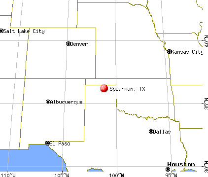 Spearman, Texas map