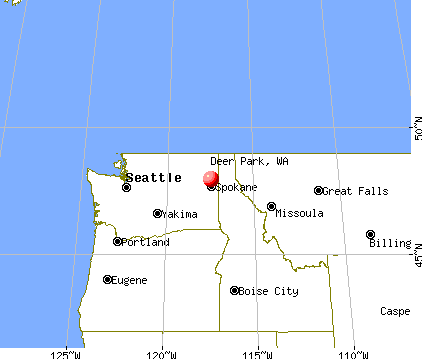 Deer Park, Washington map