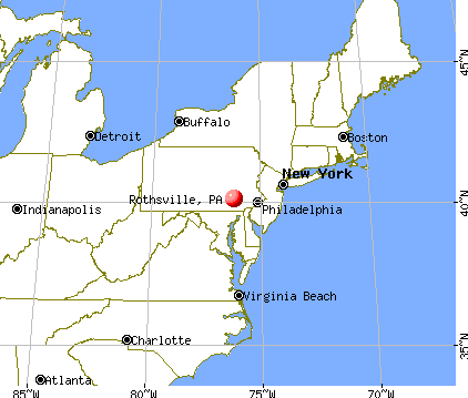 Rothsville, Pennsylvania map