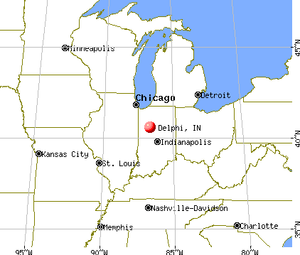 Delphi, Indiana map