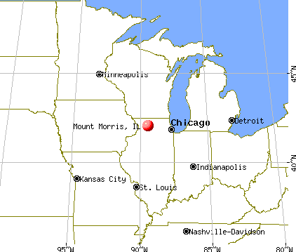 Mount Morris, Illinois map