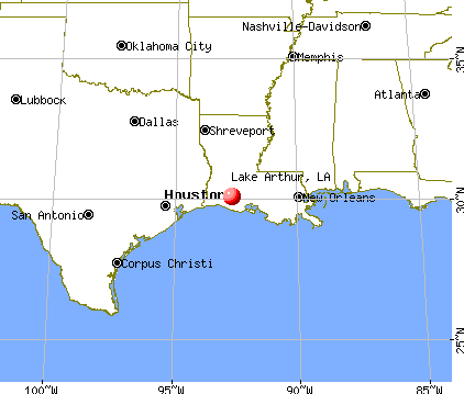 Lake Arthur, Louisiana map