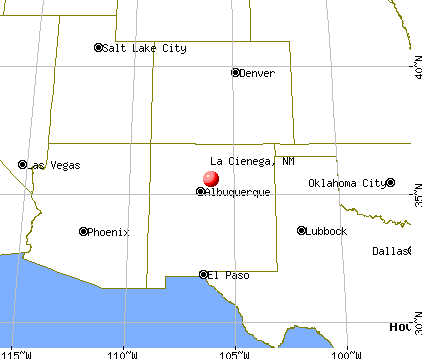 La Cienega, New Mexico map