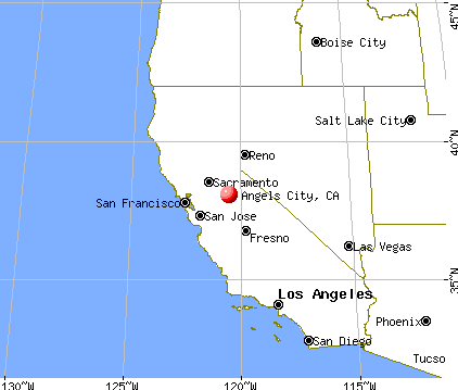 Angels City, California map