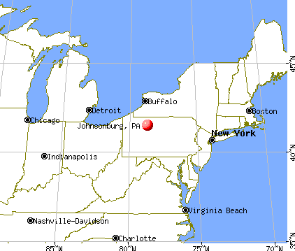 Johnsonburg, Pennsylvania map