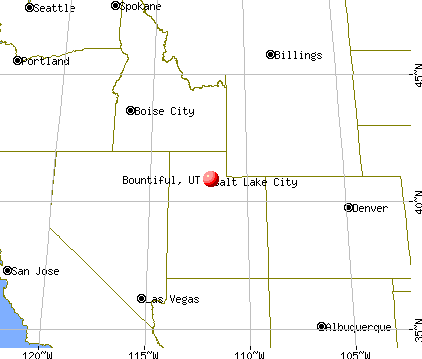 Bountiful, Utah map