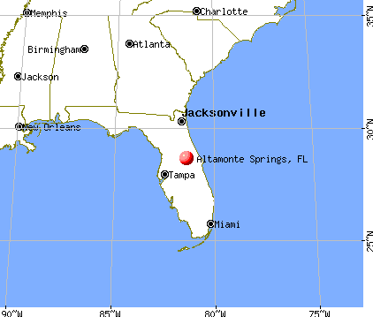 Altamonte Springs, Florida map