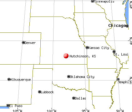 Hutchinson, Kansas map