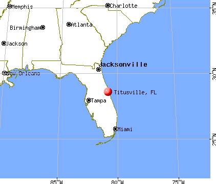 map of florida showing titusville Titusville Florida Fl 32780 Profile Population Maps Real map of florida showing titusville